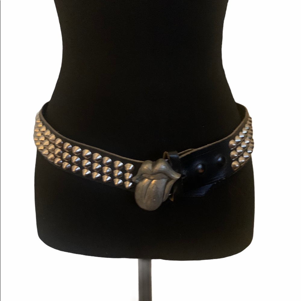 Vintage Rolling Stones Studded Leather Belt